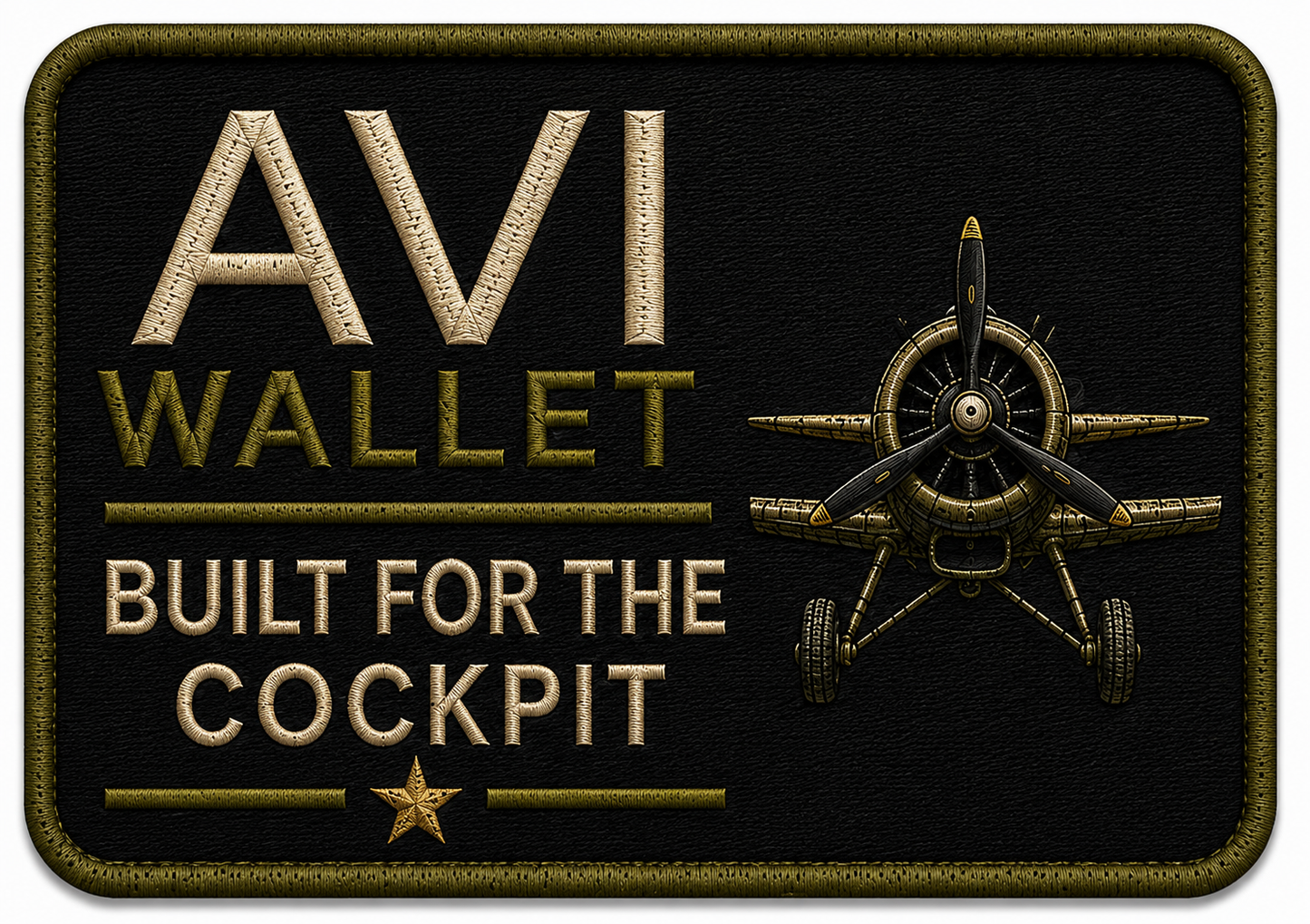 "Built for the Cockpit" Embroidered Patch