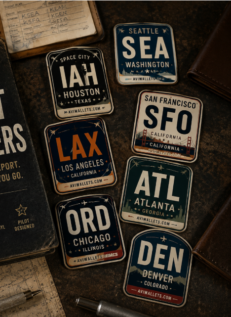 Airport Code Stickers
