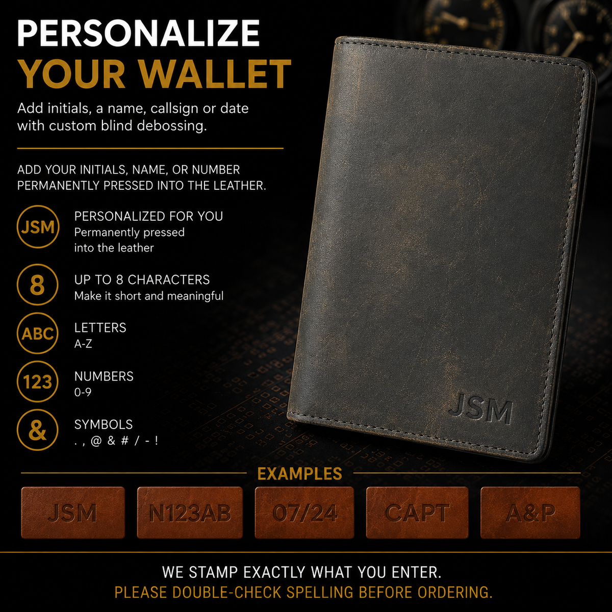 AERO Pilot Passport Wallet