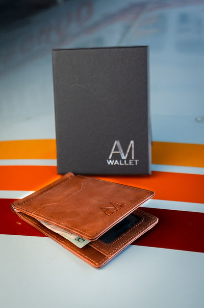Premium full grain leather Contrail wallet