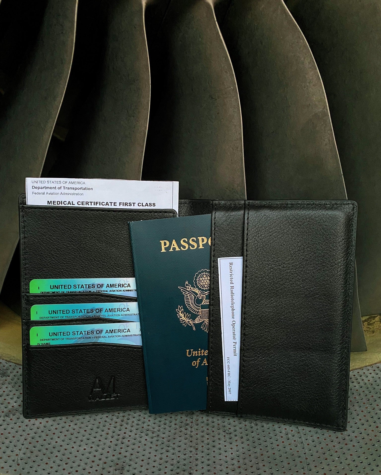 Pilot Matte Luxe VL Passport Wallet 