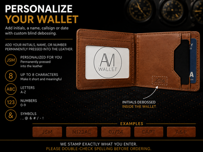 Contrail Slim Leather Wallet