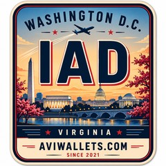 IAD Airport Code Sticker
