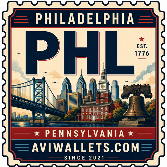 PHL airport code vinyl sticker Philadelphia, Pennsylvania by AviWallet 